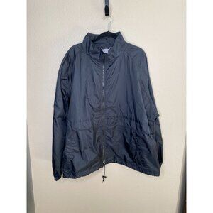 Harbor Bay HB Sport Mens Black Lightweight Windbreaker Jacket 3X Nylon/Polyester